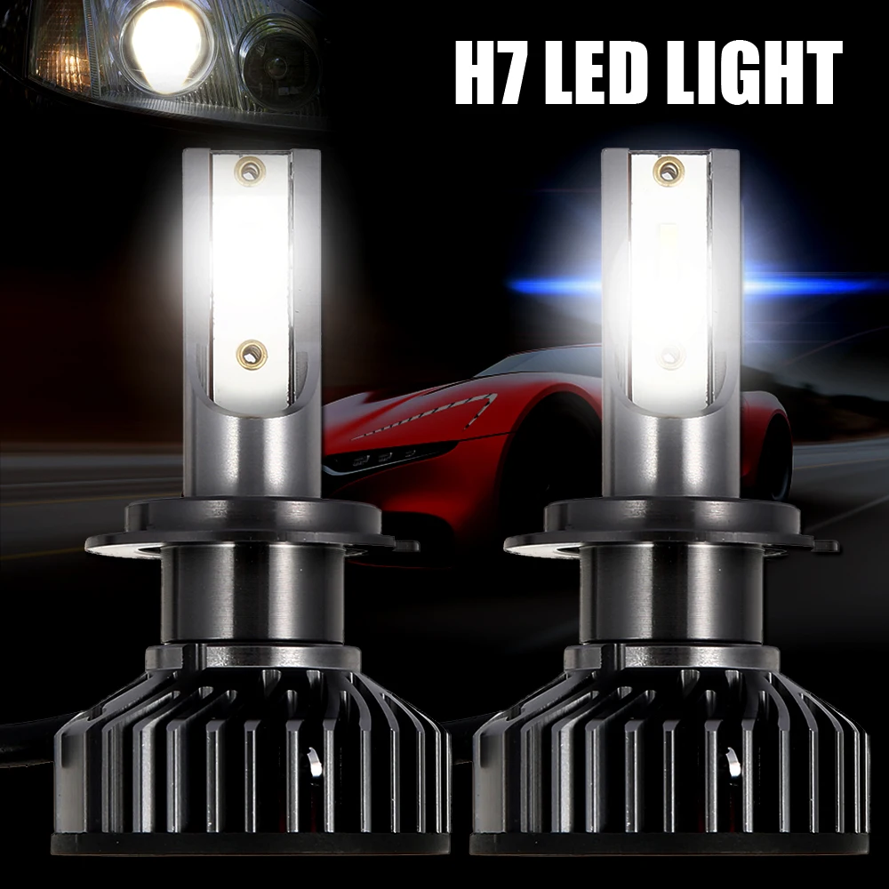 Двухсторонний светящийся светодиодный светильник F2 s H7 автомобильный головной