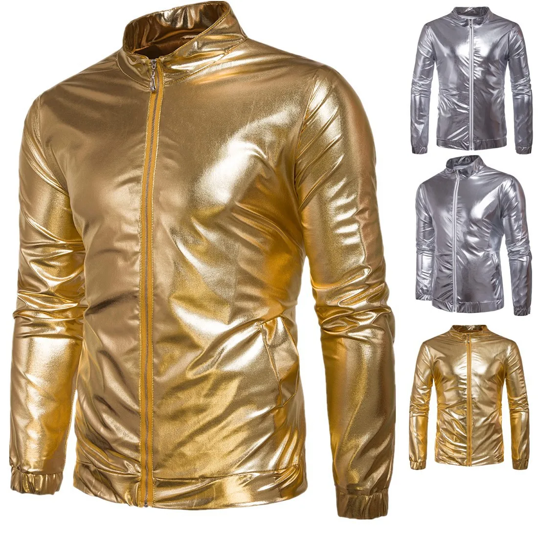 Male Casual Hip Hop Coat Men Clothing Plus Size 2XL Cotton Blended Stand Collar 2019 Spring New Men's Bomber Zipper Jacket | Мужская