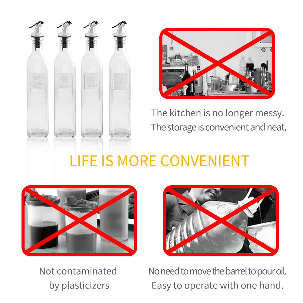 XYj бутылка для приправ и соусов Диспенсер соуса масло уксус Креативные кухонные
