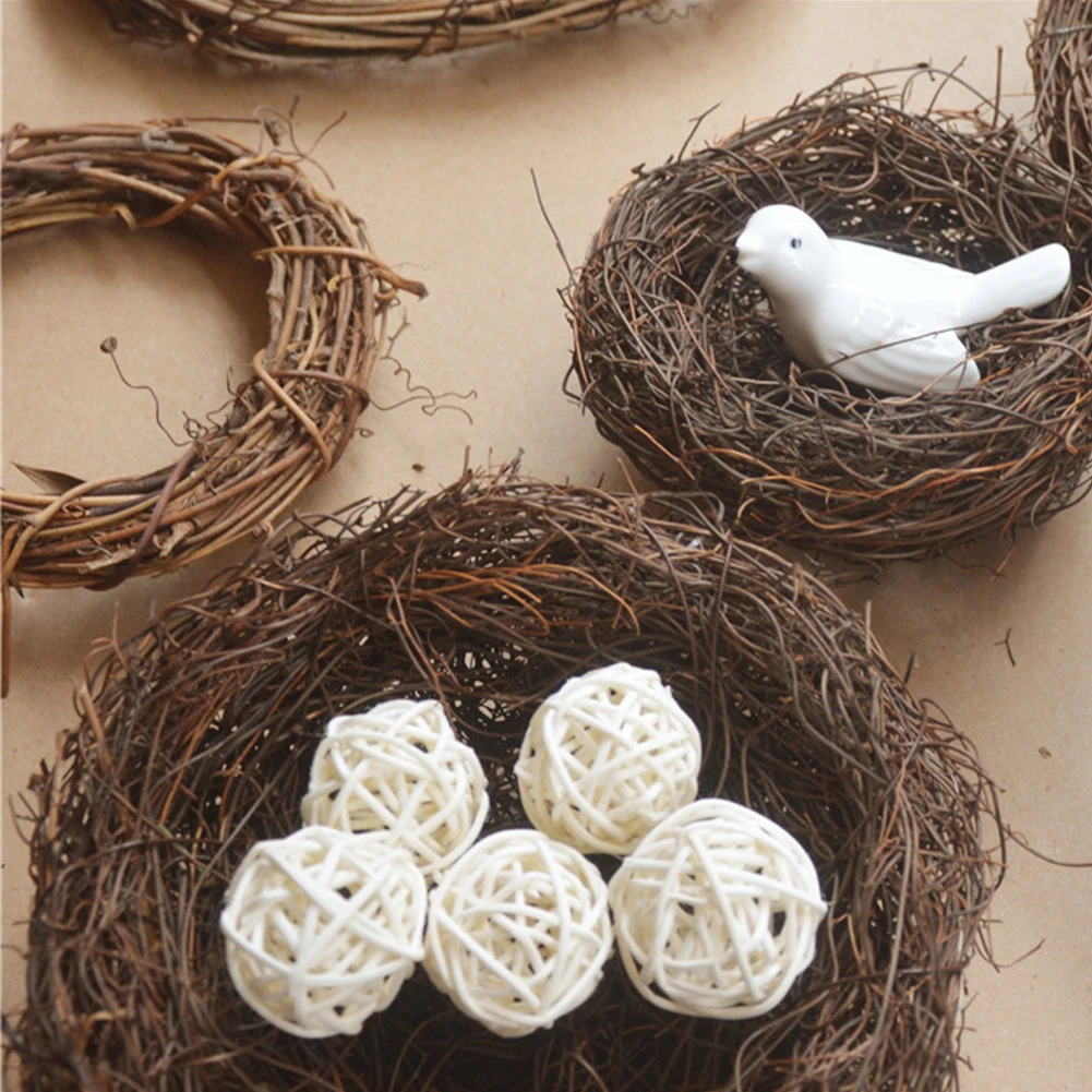 Twig Настольный сад для птиц имитация гнезда вечерние пасхальные украшения ручной