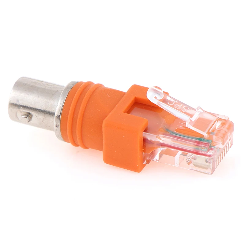 1pcs BNC Female to RJ45 Male Coaxial Coax Barrel Coupler Adapter RJ45 to RF Connector New