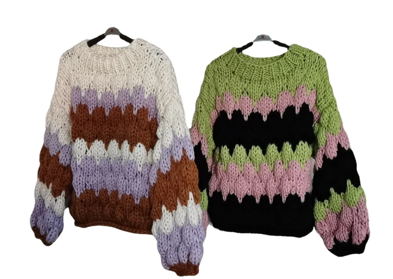 

Multi color thick warm sweaters women long sleeve crew neck 2021 new winter sweaters and pullovers fashion jumper