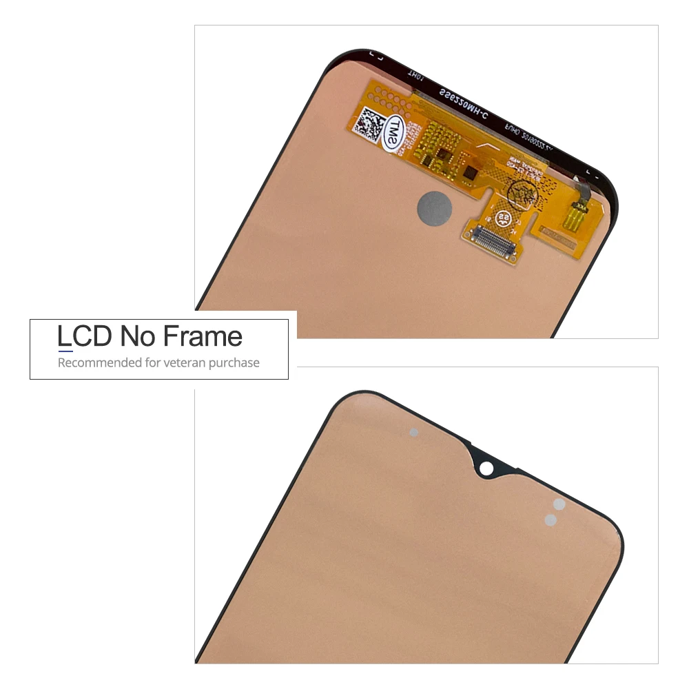 ЖК-дисплей с чехлом для телефона из ТПУ Samsung Galaxy A20 A205 SM-A205F A205FN A205GN сменный экран