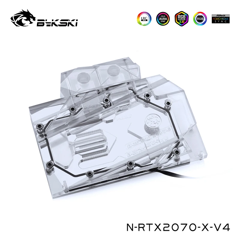 Bykski GPU радиатор для NVIDIA RTX 2070 создателей серии карты блок водяного охлаждения