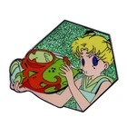 Блеск аниме Шпилька для девочек брошь значок