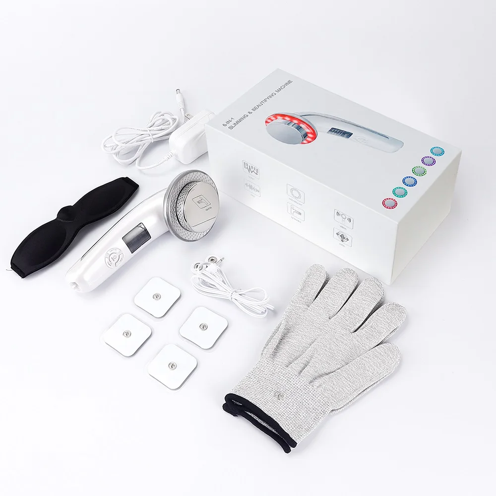 6в1 ультразвуковой кавитационный массажер для похудения тела цифровой экран