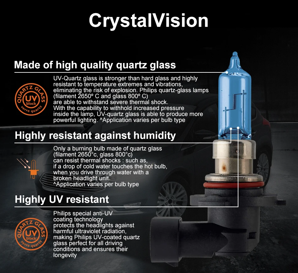 Philips HB3 галогенный 60/65 Вт 12 В Crystal Vision 4300K яркий белый светильник, автомобильная лампа 9005, головной светильник T10, оригинальные аксессуары для автомобиля, 2 шт