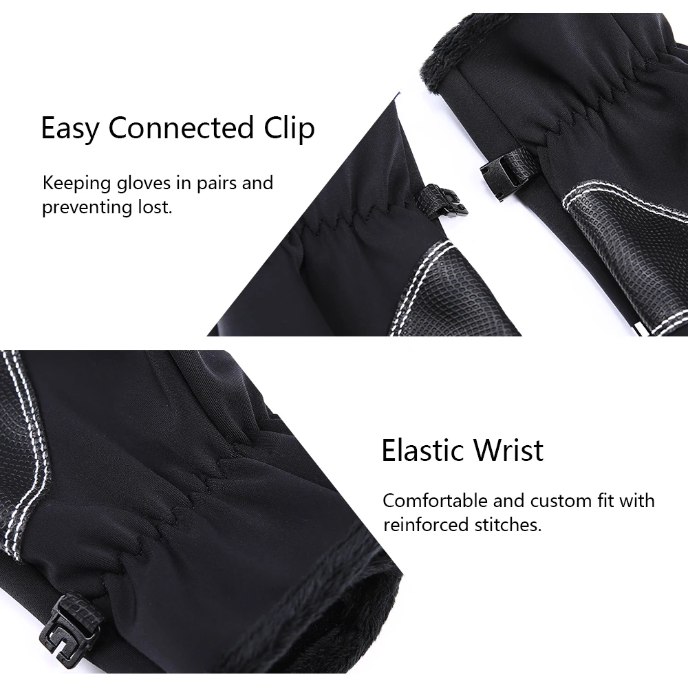 Зимние велосипедные перчатки унисекс COPOZZ с пальцами нейлоновые