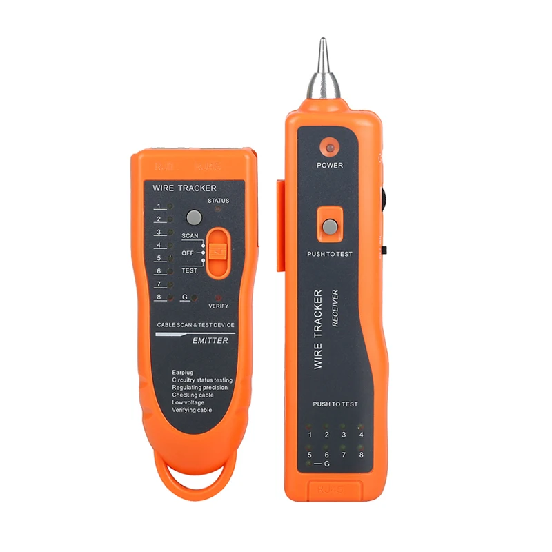 XQ-350 RJ11 RJ45 Cat5 Cat6 Telephone Wire Tracer Toner Ethernet UTP LAN Network Cable Tester Detector Line Finder