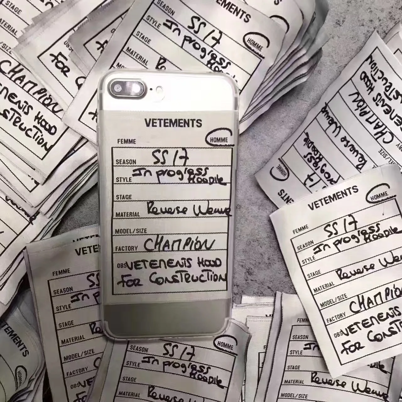Простой лейбл Vetements synopsis чехол для iphone 11 Pro X XS XR Max 7 8 6 s plus накладной прозрачный мягкий кремний чехол для samsung S10 - Цвет: only case