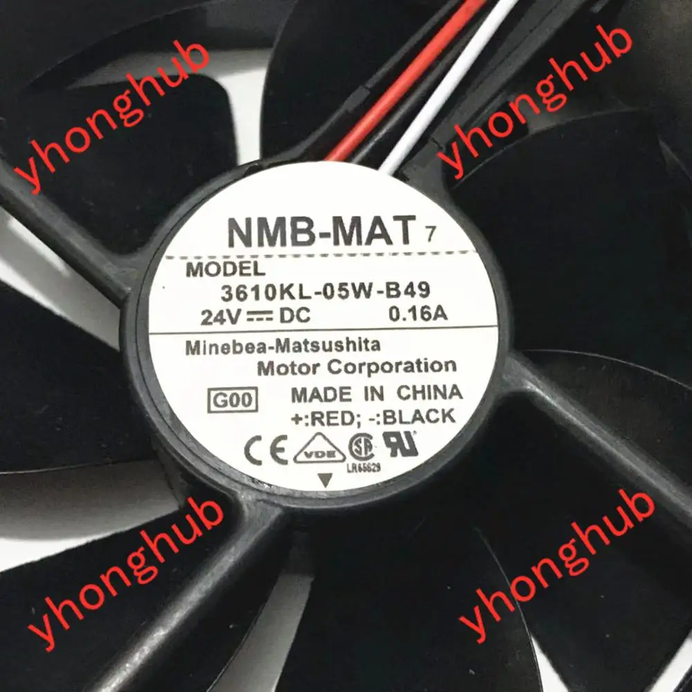 NMB MAT 3610KL 05W B49 G00 DC 24V 0.16A 90x90x25 мм вентилятор охлаждения сервера|square fan|server fandc 24v fan |