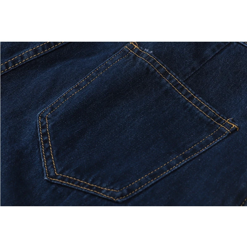 

Wide Leg Denim Pants Women Knee Length Retro Streetwear Straight Dark Blue Jeans Clothes Harajuku Buttons Design Loose Buttoms