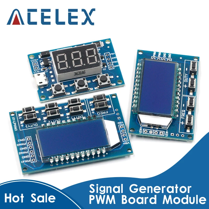 Генератор сигналов ШИМ импульсная Частота Рабочий цикл регулируемый модуль ЖК