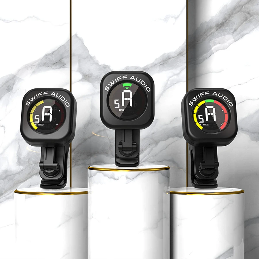 SWIFF портативный вращающийся гитарный тюнер с зажимом бас-тюнер для хроматической