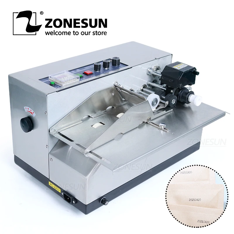 

ZONESUN MY-380 coding machine Semi Automatic Solid Ink Date Coding Machine, automatically continuous date coding machine