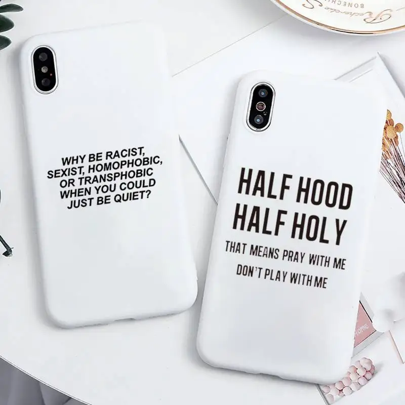 Чехлы для телефонов с надписью Why стать расистым гомофобией конфетных цветов iPhone