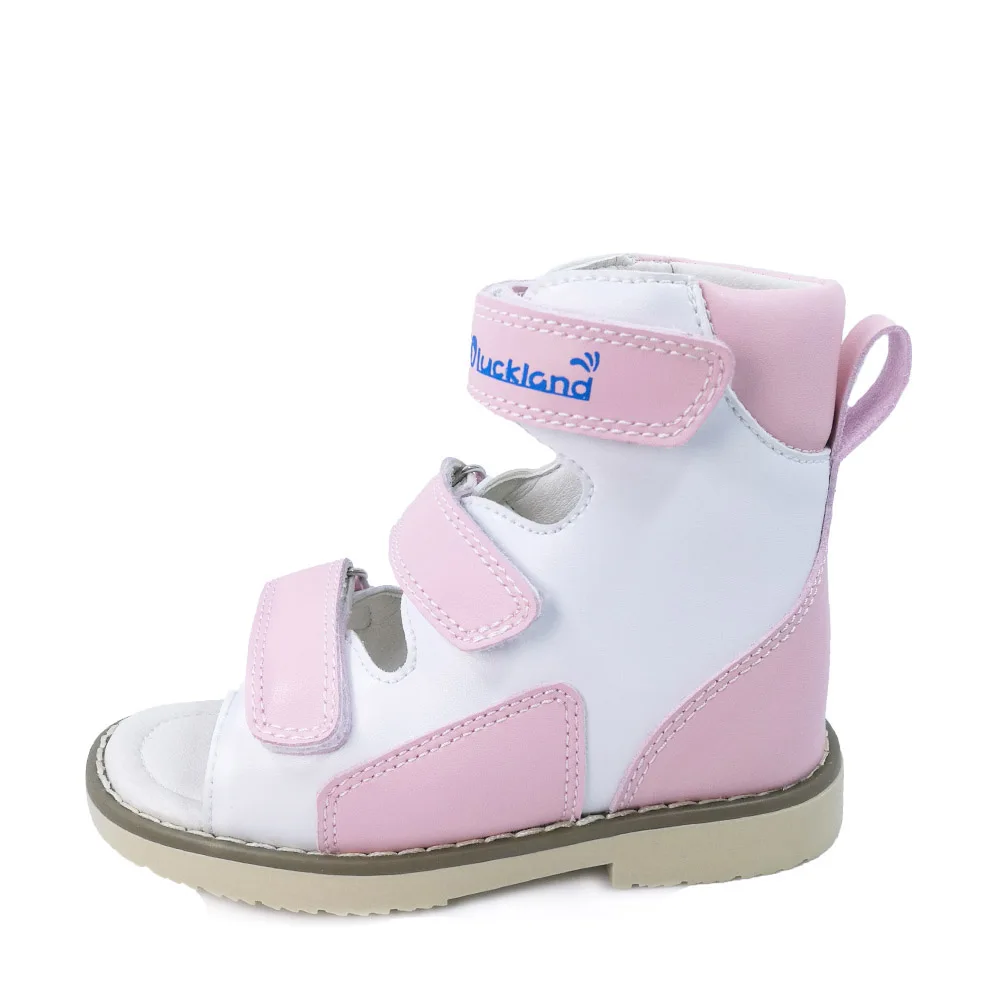 

Детские сандалии для девочек, кожаные, с поддержкой свода стопы, летняя ортопедическая обувь, Симпатичные дышащие, розовые