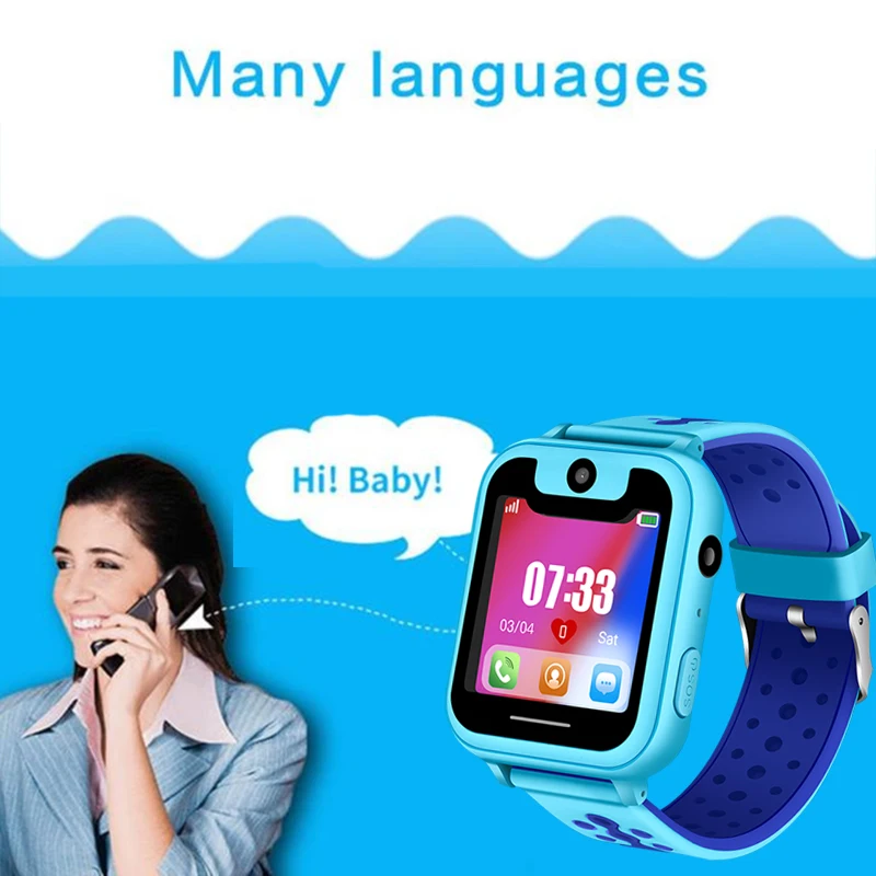 

Lige children's smart watch boy girl baby watch lbs location tracker phone answer kid watch support Android iOS phone + box