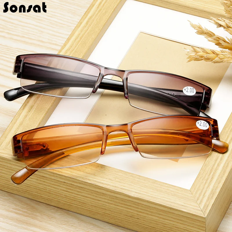 

New Integrated Presbyopic Square Frame Glasses Women Men Reading Eyeglasses Fashion Multicolor Lenses Ultralight Eyewear