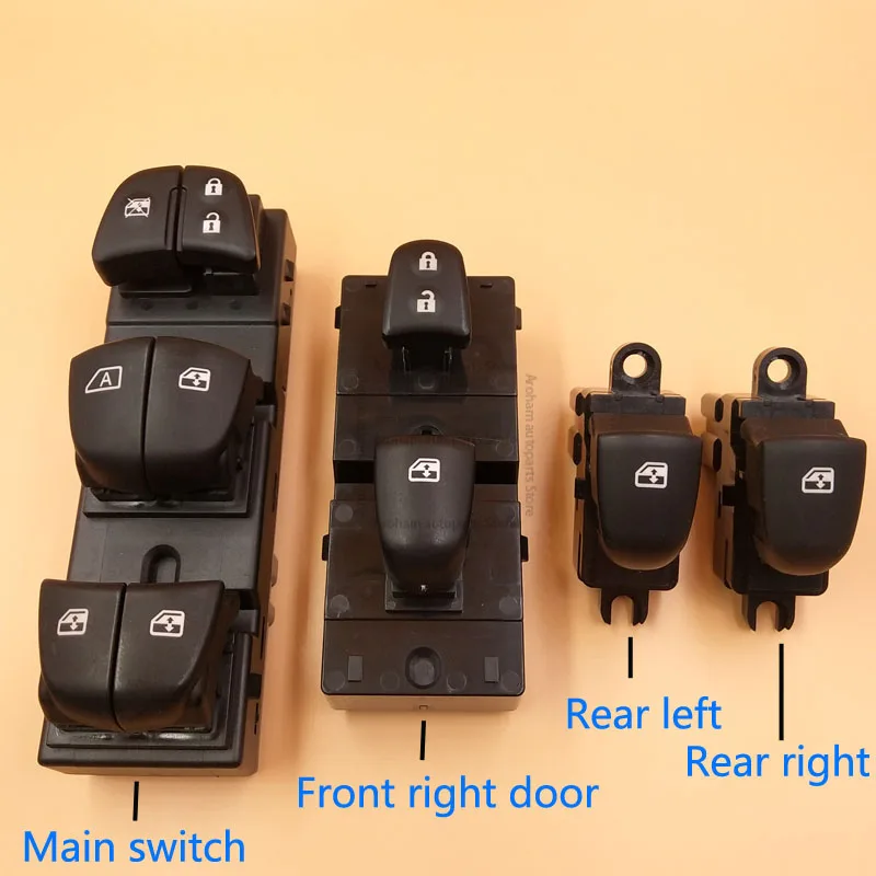 7 светодиодных оранжевых ламп автоматический выключатель окна питания для Nissan