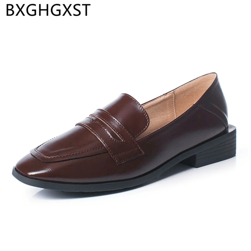 

loafers women shoes casual Comfortable ladies women leather shoes harajuku fashion slip on luxury shoes women designers zapatos