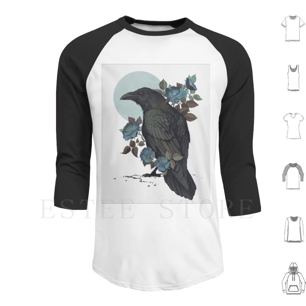 

Raven Hoodies Raven Crow Rose Wild Rose Moon