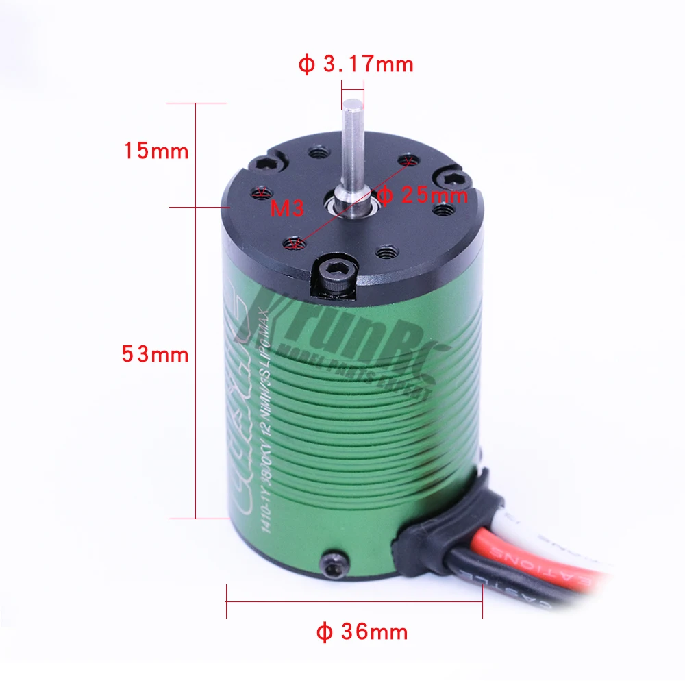 Замок 1410 3800KV бесщеточный двигатель запасная часть для 1/10 RC грузовик Wheelz