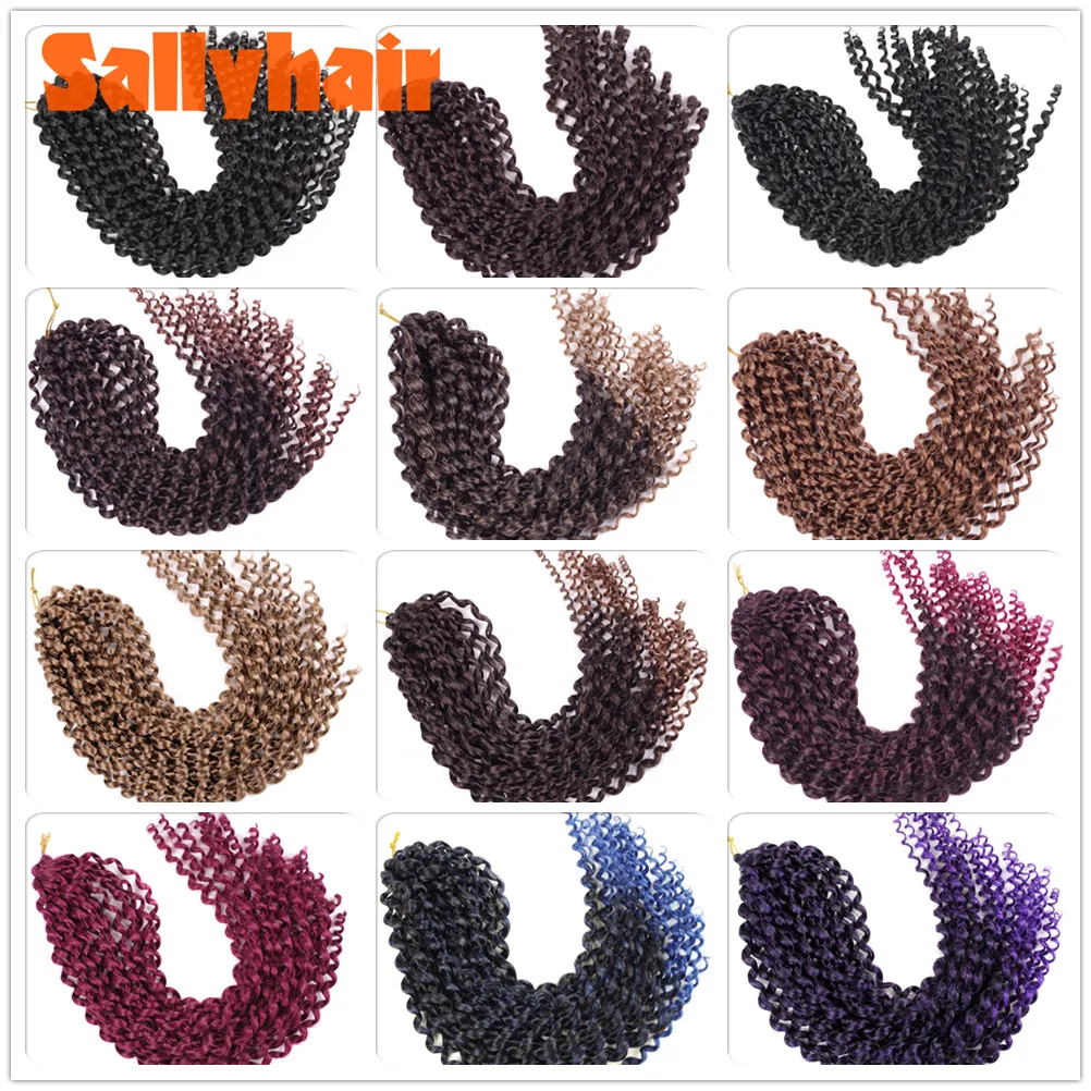Sallyhair страсти твист пушистые предварительно крючком косички Омбре Nubian Твист