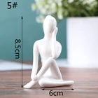 6 стилей Статуэтка для медитации йоги Статуэтка керамическая фигурка для йоги декоративный орнамент