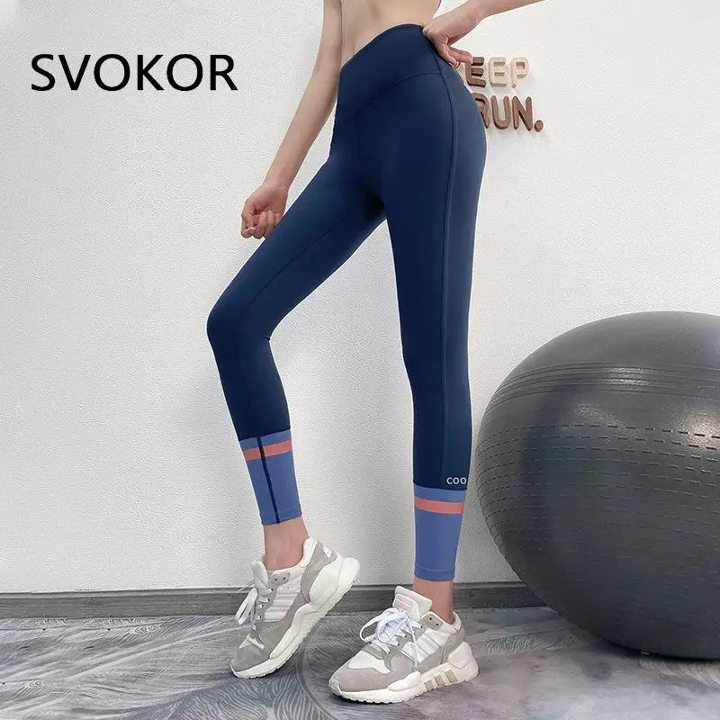 

SVOKOR Running Legging Women Sexy Gym Sport Pants High Waist Leggings Sport Women Fitness Leggins Push Up Print Tights