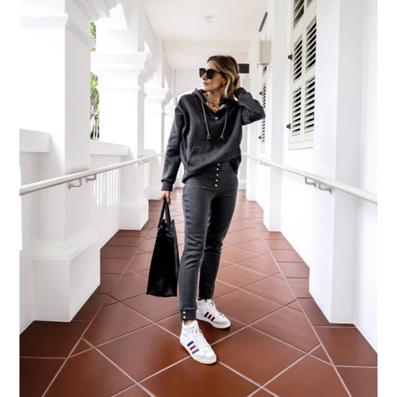 

Thick Cotton Hoodies Women Loose Stylish Casual Sport Girls Sweatshirt 2020Autumn New Solid Warm Winter Pullovers Plus Size Tops