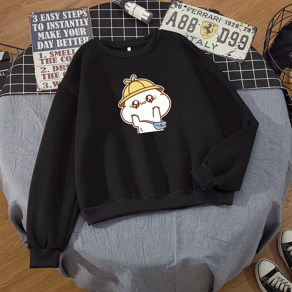 

Harajuku Women Sweatshirts Kawaii Cartoon Printed Slim Crewneck Pullover Korean Oversized Hoodies 90s Fashion Graphic Coat Tops