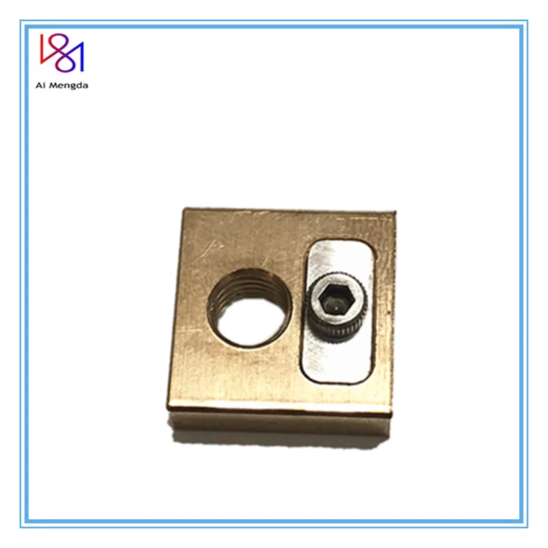 3D printer part UM3 Brass Copper Heated Block for 4mm Heater 2101# CNC can Locks and Thermocouple Simultaneously | Компьютеры и офис