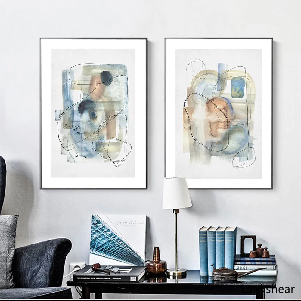 

Modern Oil Painting Canvas Print Abstract Art Style Painting on The Wall Waterproof Material Canvas Poster Decor for Home