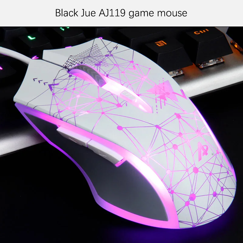 

Мышь Компьютерная AJ119 игровая механическая, 2400 точек/дюйм, 4 цвета