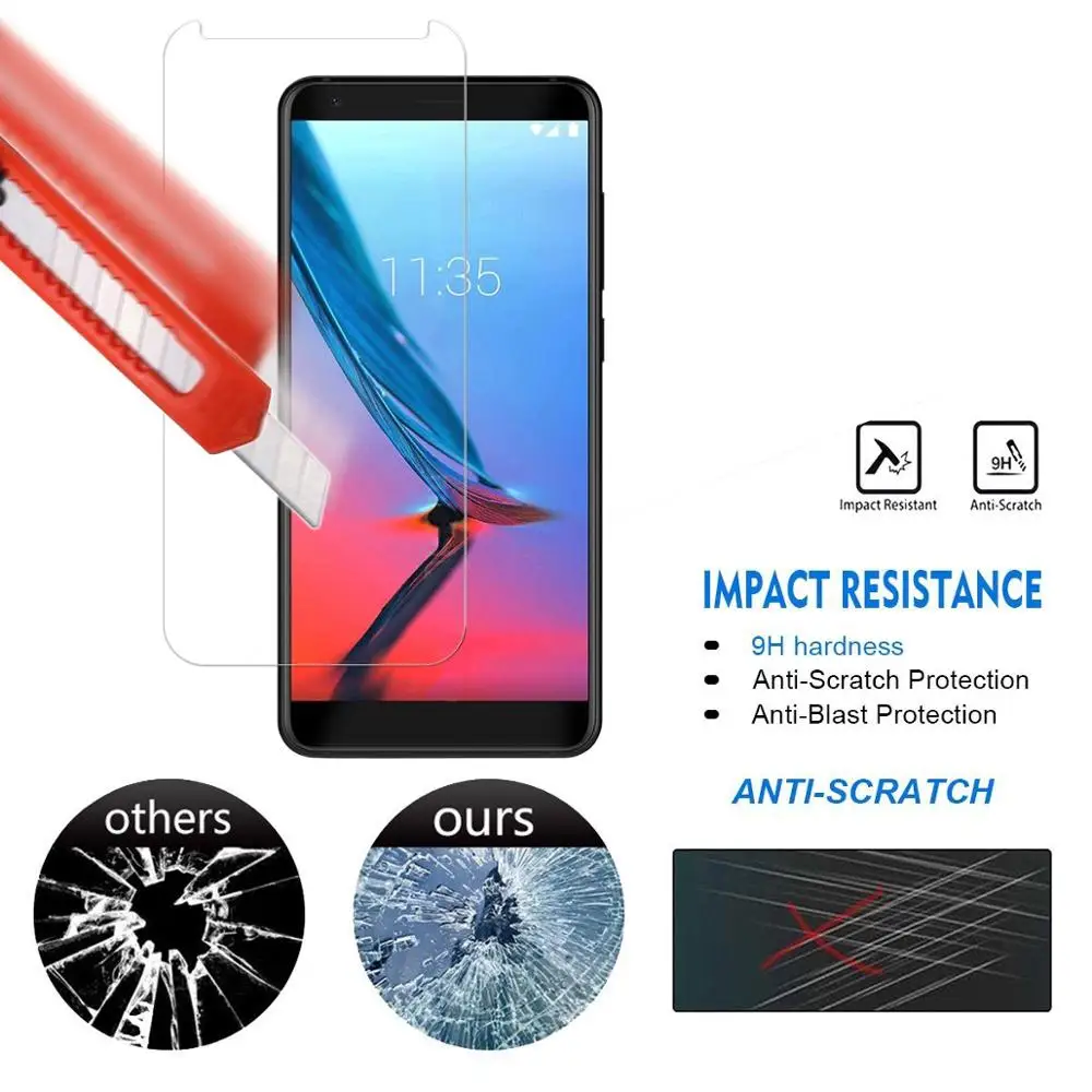 Закаленное стекло 9H 2.5D для ZTE Blade V8 lite mini V9 A7 V10 VITA Red Magic 3 AXON 9 10 Pro прозрачное