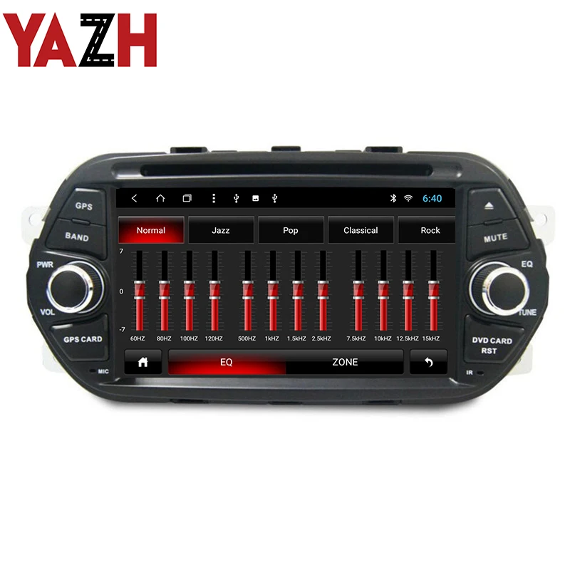 Головное устройство YAZH 1 Din с GPS-навигацией для Fiat Egea 2015 2016 Dodge Neon 2017 Android