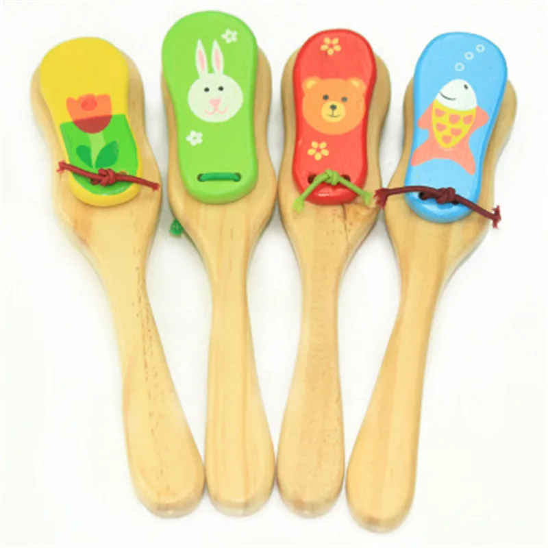 Детский Хлопушка животное Монтессори обучающая игрушка Деревянный 3D Пазл