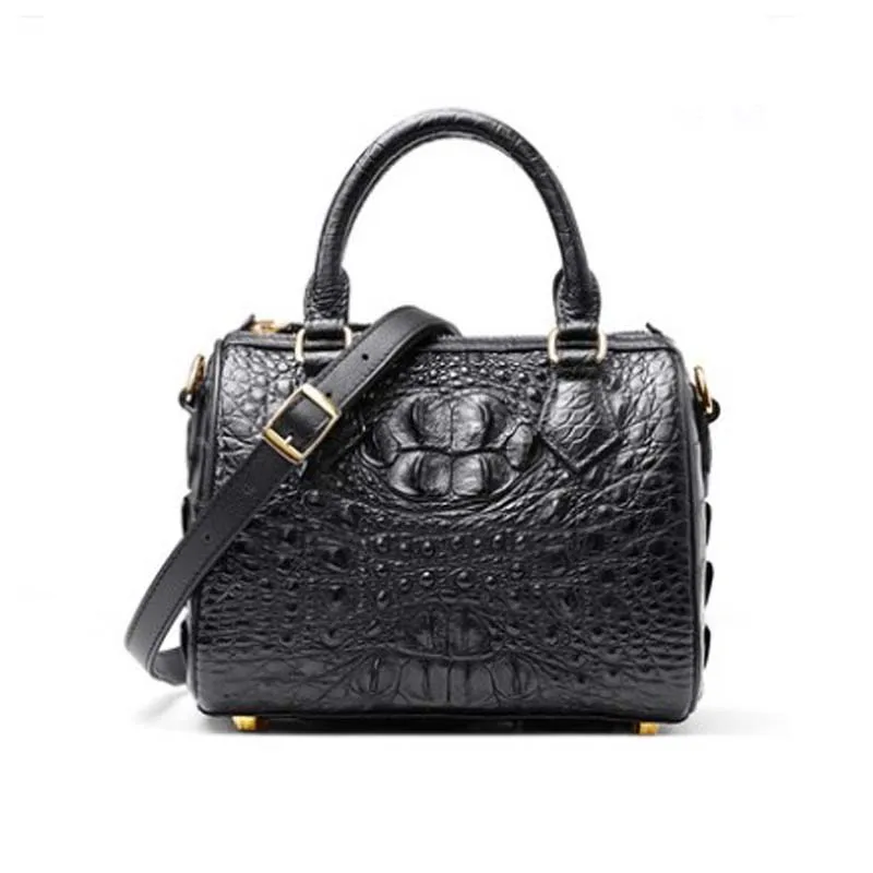 

afanzhe thailand import crocodile leather Female bag fashion leisure Cross-body bag women boston bag Women handbags