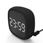 4-значный дисплей дорожный мини Будильник цифровой с регулируемой яркостью Магнитный светодиодный Будильник со звуковым управлением для дома и общежития