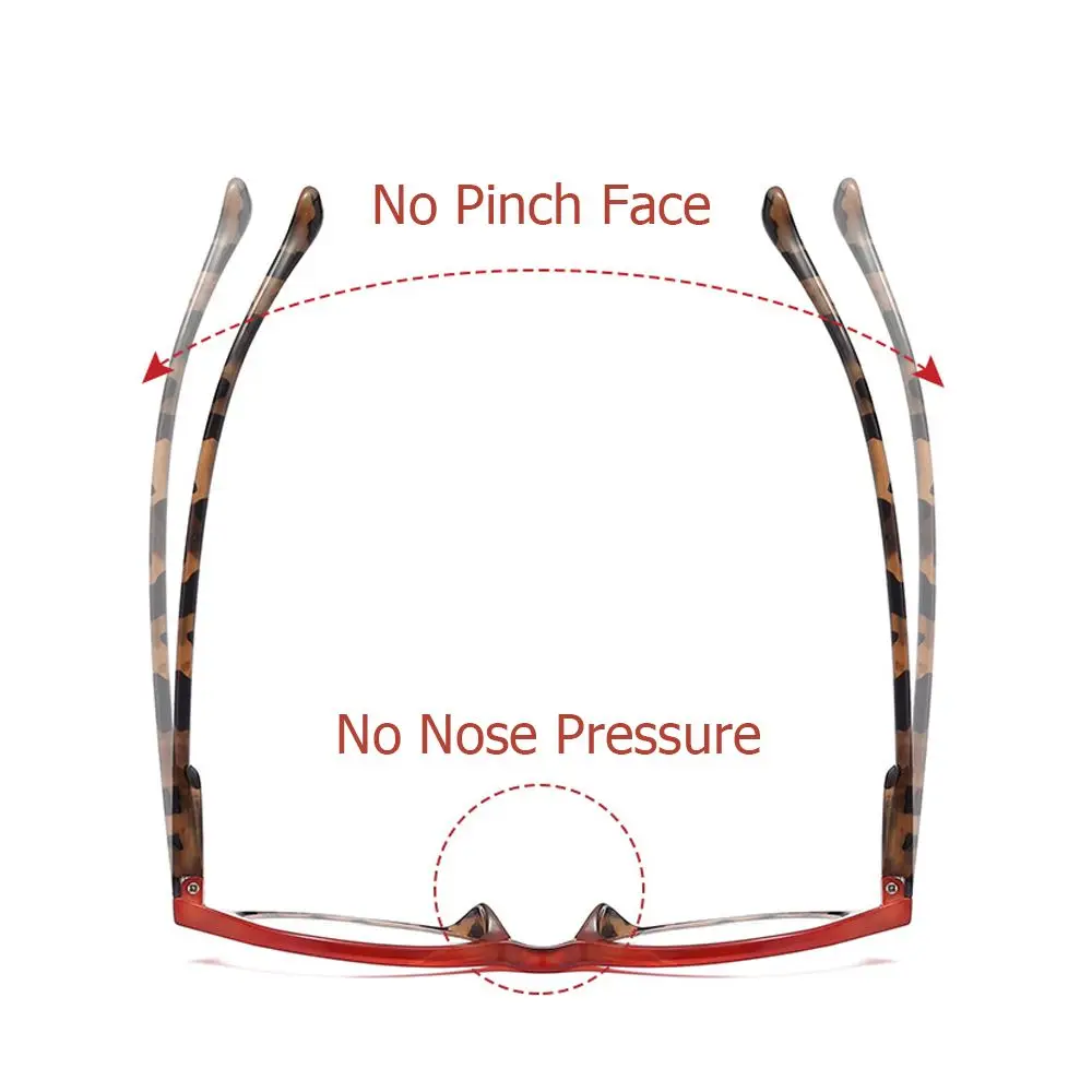 Модные ультралегкие очки для дальнозоркости с защитой от УФ-лучей + 10 ~ 40 |