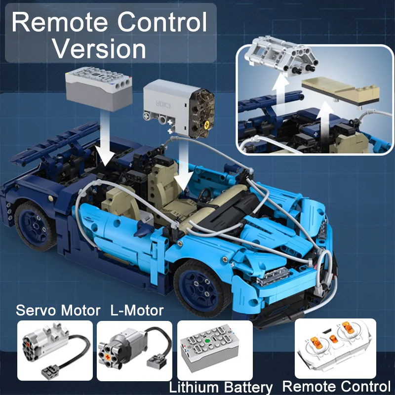 

1200 Piece Bricks RC Car Technic Set Model Building Blocks Boy Birthday Gift Kids Remote Control Toys For Children