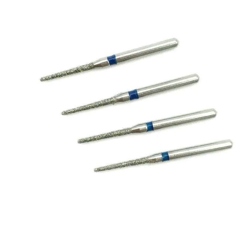 10 шт. Стоматологические алмазные Буры сверло конические плоские наконечники