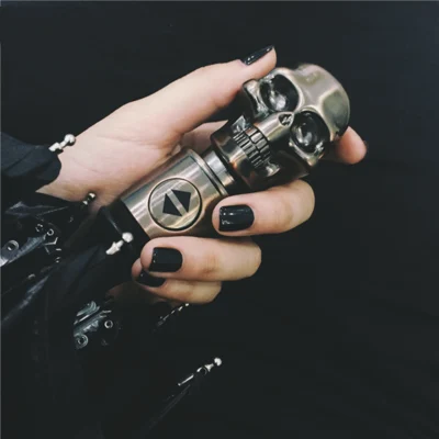 

Creative Luxury Fully Automatic Umbrella Skull Gold Windproof Umbrella Men Big Black Sun Folding Uv Umbrellas Men Gentleman Y6S