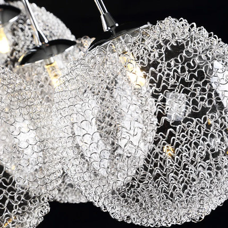 Современный алюминиевый стеклянный шар подвесной светильник DIY домашний деко