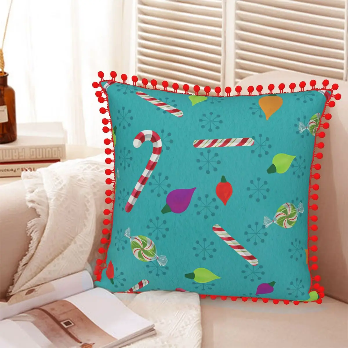 

Рождественский узор, Рождественская плюшевая наволочка, наволочка для дивана, подушки, Наволочки, подушка