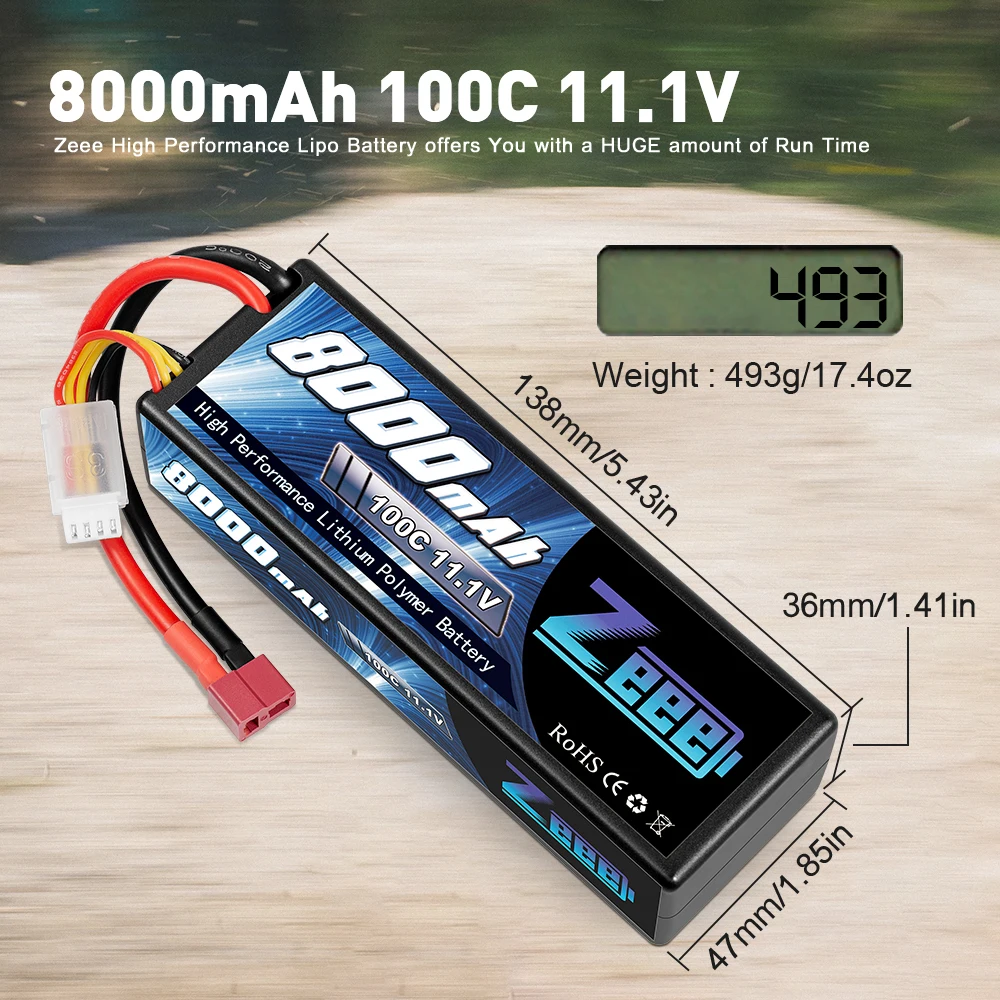 батарея zeee lipo 111 в 8000 мач 100c 3s lipo батарея