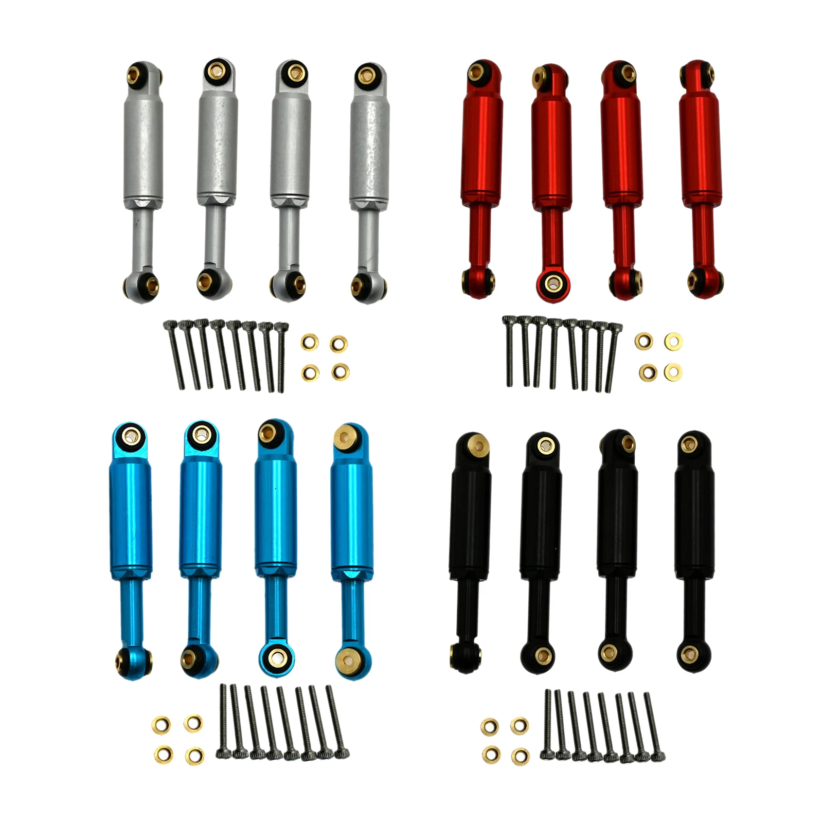 

4x RC Shock Absorber for Axial SCX24 90081 AXI00001 AXI00002 RC Crawler Car