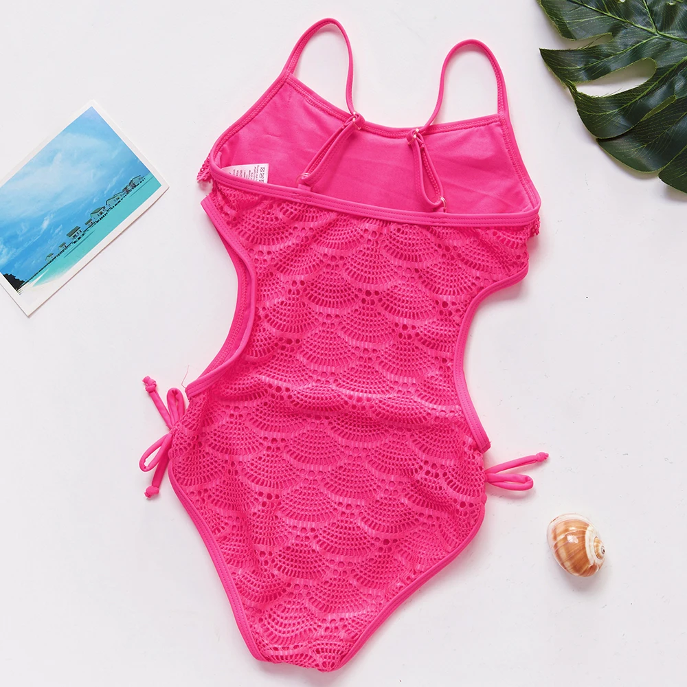 Новинка 2020 купальник для маленьких девочек Цельный детский летний спортивный