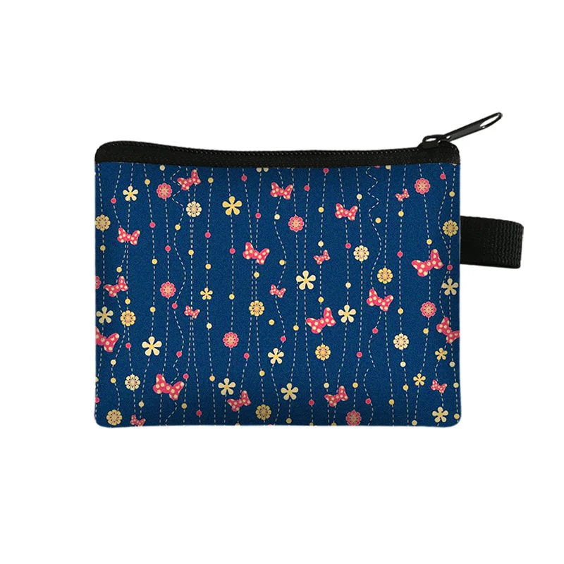 

New Coin Purse Small Fresh Bow Zero Wallet Women's Portable Card Bag Coin Key Storage Bag Hand Bag Small Square Bag Mini Bag
